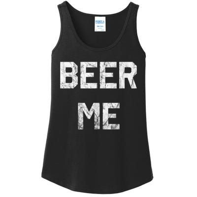 Beer Me Funny Beer Drinking Ladies Essential Tank