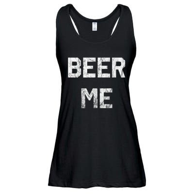 Beer Me Funny Beer Drinking Ladies Essential Flowy Tank