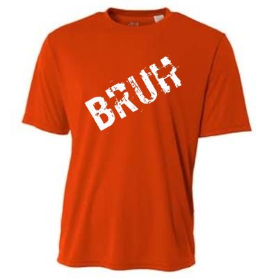 Bruh Meme Funny Saying Brother Greeting Cooling Performance Crew T-Shirt