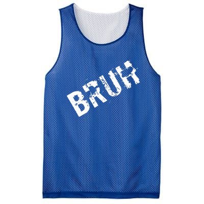 Bruh Meme Funny Saying Brother Greeting Mesh Reversible Basketball Jersey Tank