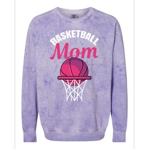 Basketball Mom For Basketball Team Player Cute Gift Colorblast Crewneck Sweatshirt