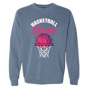 Basketball Mom For Basketball Team Player Cute Gift Garment-Dyed Sweatshirt