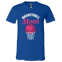 Basketball Mom For Basketball Team Player Cute Gift V-Neck T-Shirt