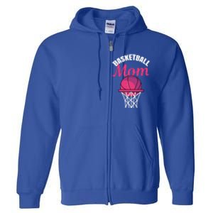 Basketball Mom For Basketball Team Player Cute Gift Full Zip Hoodie