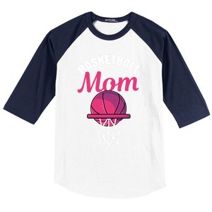 Basketball Mom For Basketball Team Player Cute Gift Baseball Sleeve Shirt