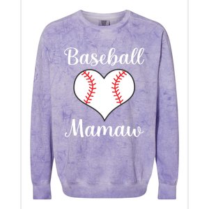 Baseball Mamaw Funny Gift Colorblast Crewneck Sweatshirt