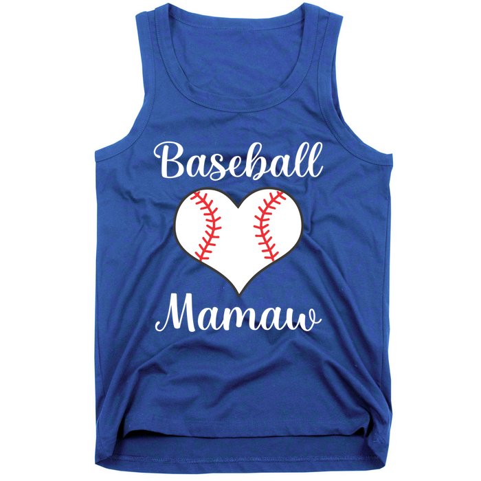 Baseball Mamaw Funny Gift Tank Top