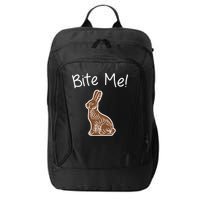 Bite Me Funny Chocolate Easter Bunny City Backpack