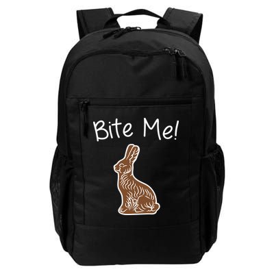 Bite Me Funny Chocolate Easter Bunny Backpack