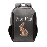 Bite Me Funny Chocolate Easter Bunny Vector Backpack