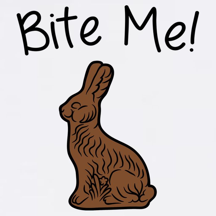Bite Me Funny Chocolate Easter Bunny USA-Made Doggie Bandana