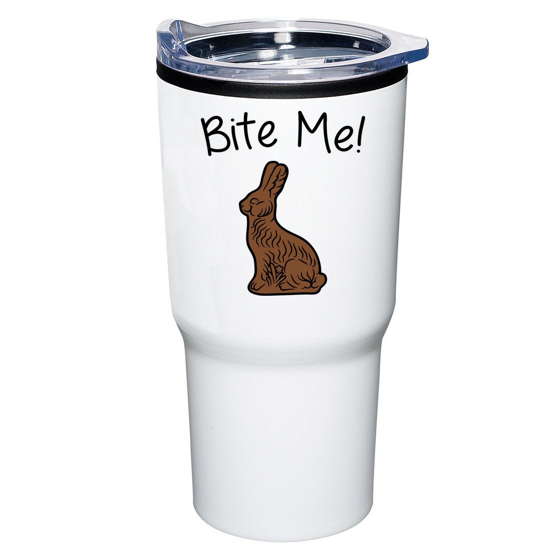 Bite Me Funny Chocolate Easter Bunny Tumbler