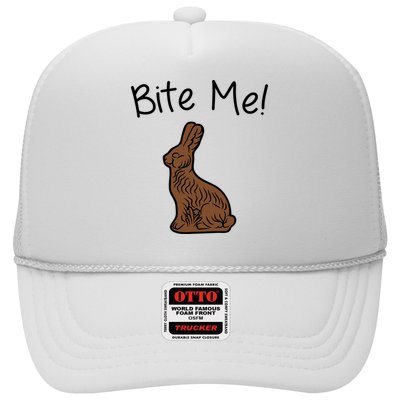 Bite Me Funny Chocolate Easter Bunny Trucker Hat