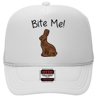 Bite Me Funny Chocolate Easter Bunny Trucker Hat
