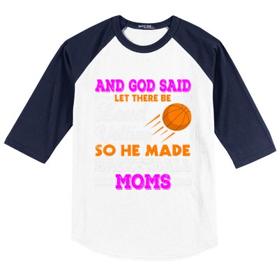 Basketball Mom Funny Basketball Moms Mother Cool Gift Baseball Sleeve Shirt