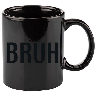 Bruh Meme Funny Saying Brother Greeting Gifts 11oz C Handle Ceramic Mug