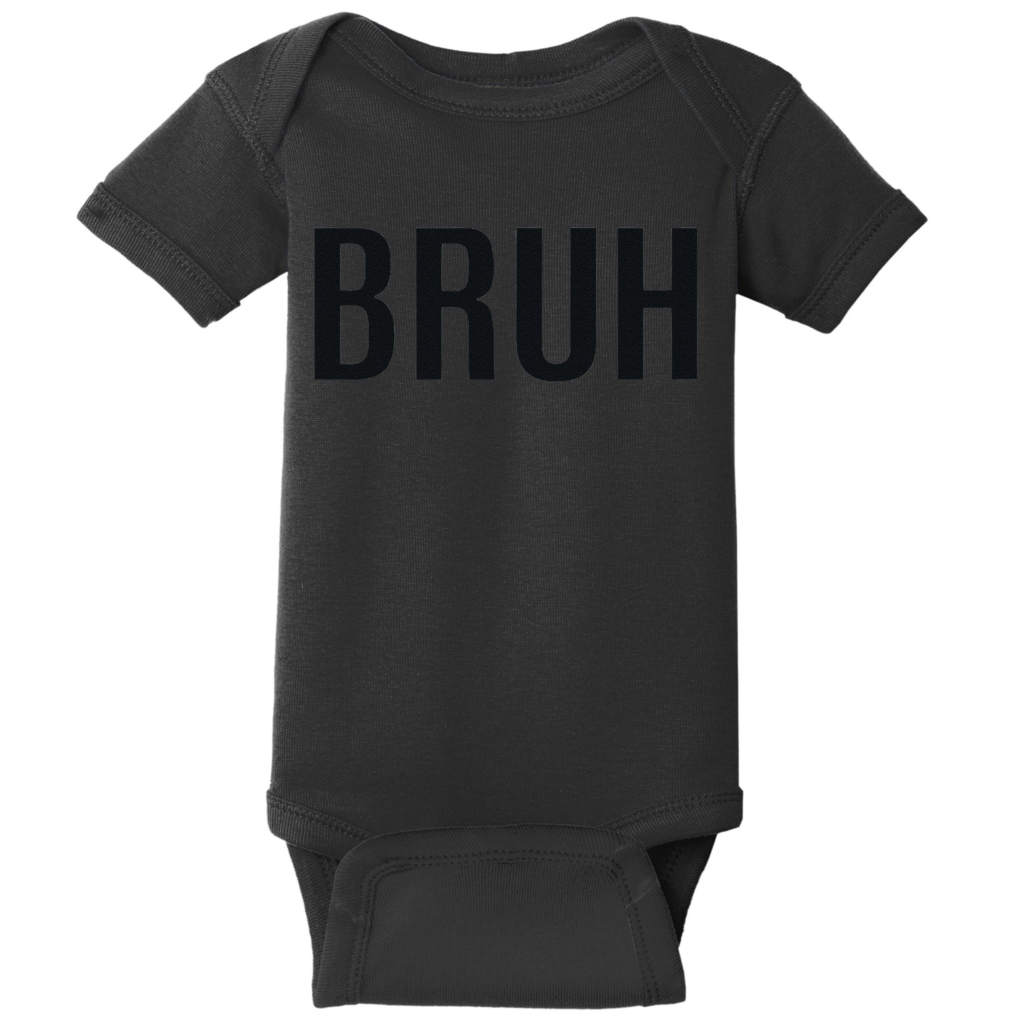 Bruh Meme Funny Saying Brother Greeting Gifts Baby Bodysuit