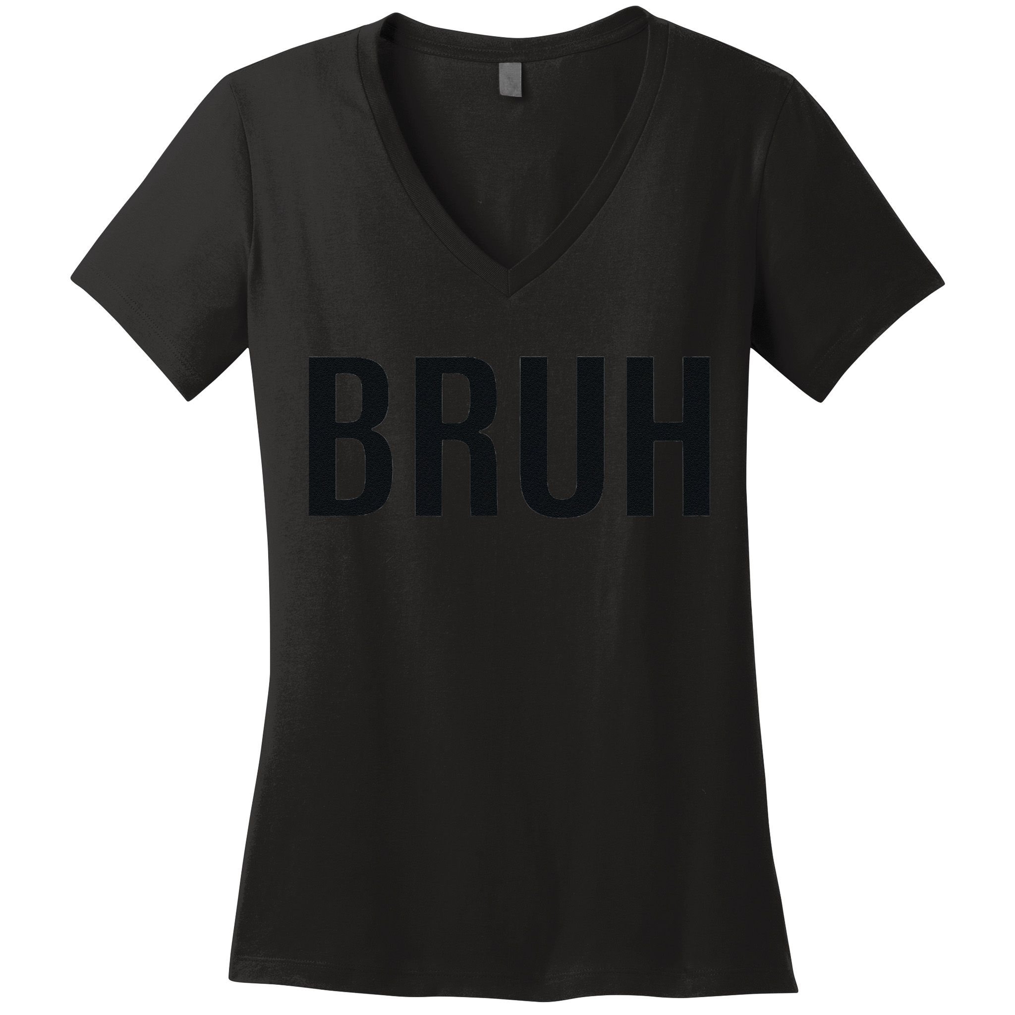 Bruh Meme Funny Saying Brother Greeting Gifts Women's V-Neck T-Shirt