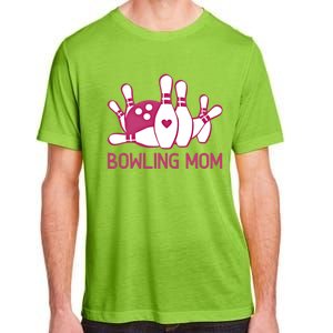 Bowling Mom Funny Gift For Bowlers Pink Bowling Ball Gift Bowl Gift Adult ChromaSoft Performance T-Shirt