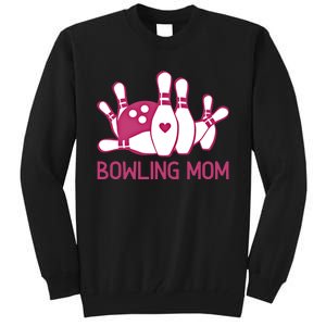 Bowling Mom Funny Gift For Bowlers Pink Bowling Ball Gift Bowl Gift Tall Sweatshirt