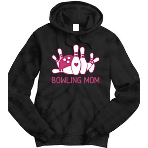 Bowling Mom Funny Gift For Bowlers Pink Bowling Ball Gift Bowl Gift Tie Dye Hoodie