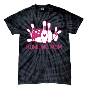 Bowling Mom Funny Gift For Bowlers Pink Bowling Ball Gift Bowl Gift Tie-Dye T-Shirt