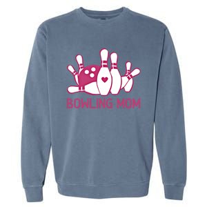 Bowling Mom Funny Gift For Bowlers Pink Bowling Ball Gift Bowl Gift Garment-Dyed Sweatshirt