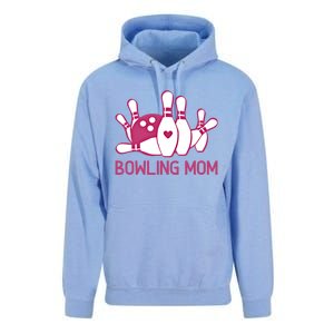 Bowling Mom Funny Gift For Bowlers Pink Bowling Ball Gift Bowl Gift Unisex Surf Hoodie