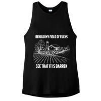 Behold My Field Of Fucks See That It Is Barren Ladies PosiCharge Tri-Blend Wicking Tank