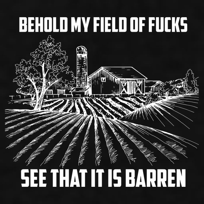 Behold My Field Of Fucks See That It Is Barren Ladies PosiCharge Tri-Blend Wicking Tank