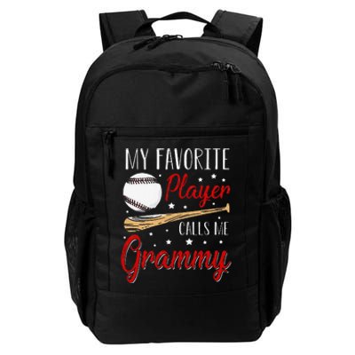 Baseball My Favorite Player Calls Me Grammy Heart Grandma Daily Commute Backpack