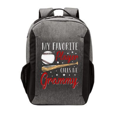 Baseball My Favorite Player Calls Me Grammy Heart Grandma Vector Backpack