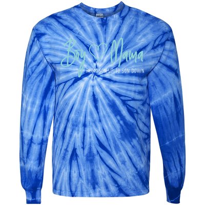 Boy Mama From Son Up To Son Down Cute Gift Mother Mom Gift Tie-Dye Long Sleeve Shirt