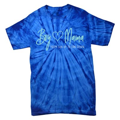 Boy Mama From Son Up To Son Down Cute Gift Mother Mom Gift Tie-Dye T-Shirt