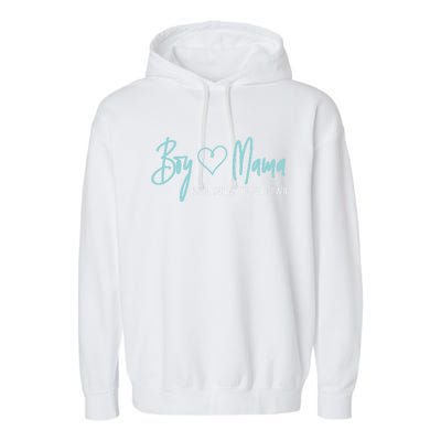 Boy Mama From Son Up To Son Down Cute Gift Mother Mom Gift Garment-Dyed Fleece Hoodie