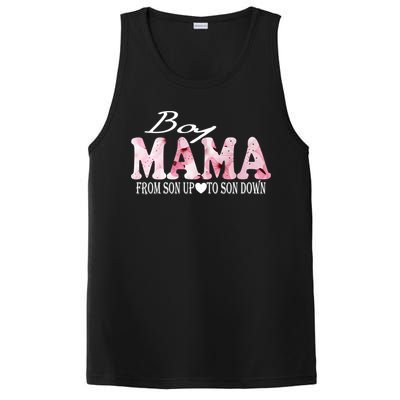 Boy Mama From Son Up To Son Down Funny Mother's Day Fun Mom Cute Gift PosiCharge Competitor Tank