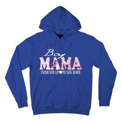 Boy Mama From Son Up To Son Down Funny Mother's Day Fun Mom Cute Gift Hoodie