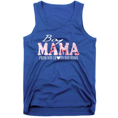 Boy Mama From Son Up To Son Down Funny Mother's Day Fun Mom Cute Gift Tank Top