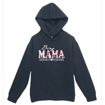 Boy Mama From Son Up To Son Down Funny Mother's Day Fun Mom Cute Gift Urban Pullover Hoodie