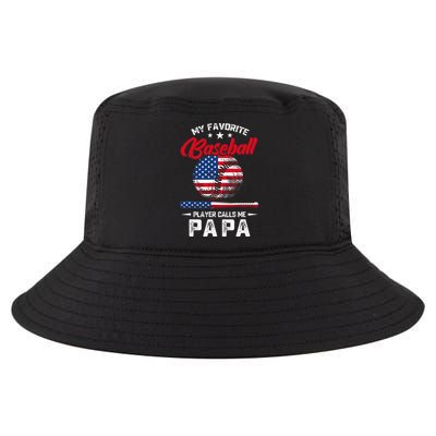 Baseball My Favorite Player Calls Me Papa Grandpa Gift Cool Comfort Performance Bucket Hat