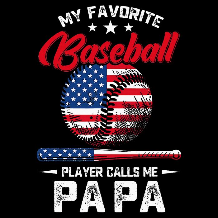 Baseball My Favorite Player Calls Me Papa Grandpa Gift 16 in Basic Backpack