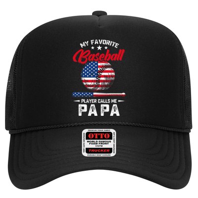 Baseball My Favorite Player Calls Me Papa Grandpa Gift Hat