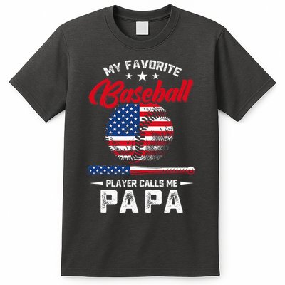 Baseball My Favorite Player Calls Me Papa Grandpa Gift T-Shirt