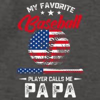 Baseball My Favorite Player Calls Me Papa Grandpa Gift Vector Backpack