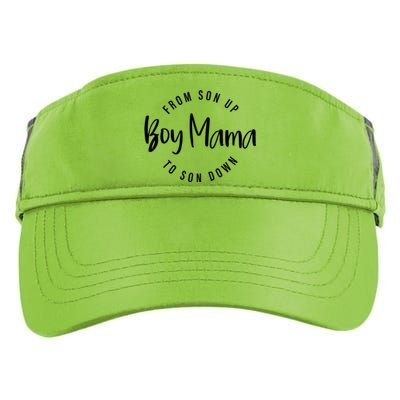 Boy Mama From Son Up To Son Down Funny Mom Of Mom Life Gift Adult Drive Performance Visor