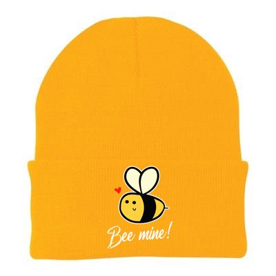 Bee Mine For Couples Heart Lovee Valentines Day Great Gift Knit Cap Winter Beanie