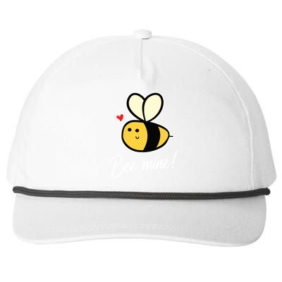 Bee Mine For Couples Heart Lovee Valentines Day Great Gift Snapback Five-Panel Rope Hat