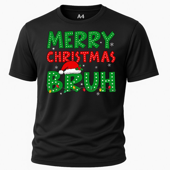 Bruh Meme Funny Saying Bro Greeting Ns Christmas Cooling Performance Crew T-Shirt