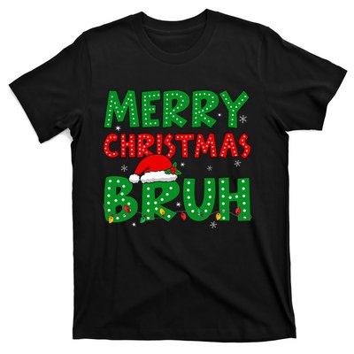 Bruh Meme Funny Saying Bro Greeting Ns Christmas T-Shirt