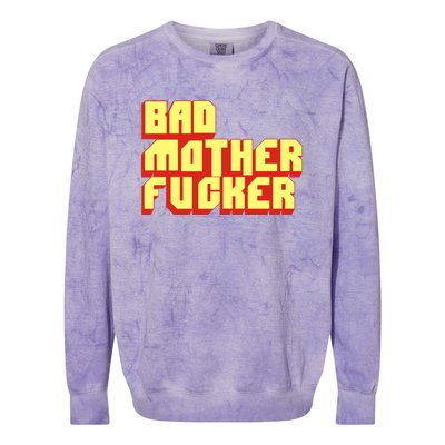 Bad Mother Fucker Colorblast Crewneck Sweatshirt